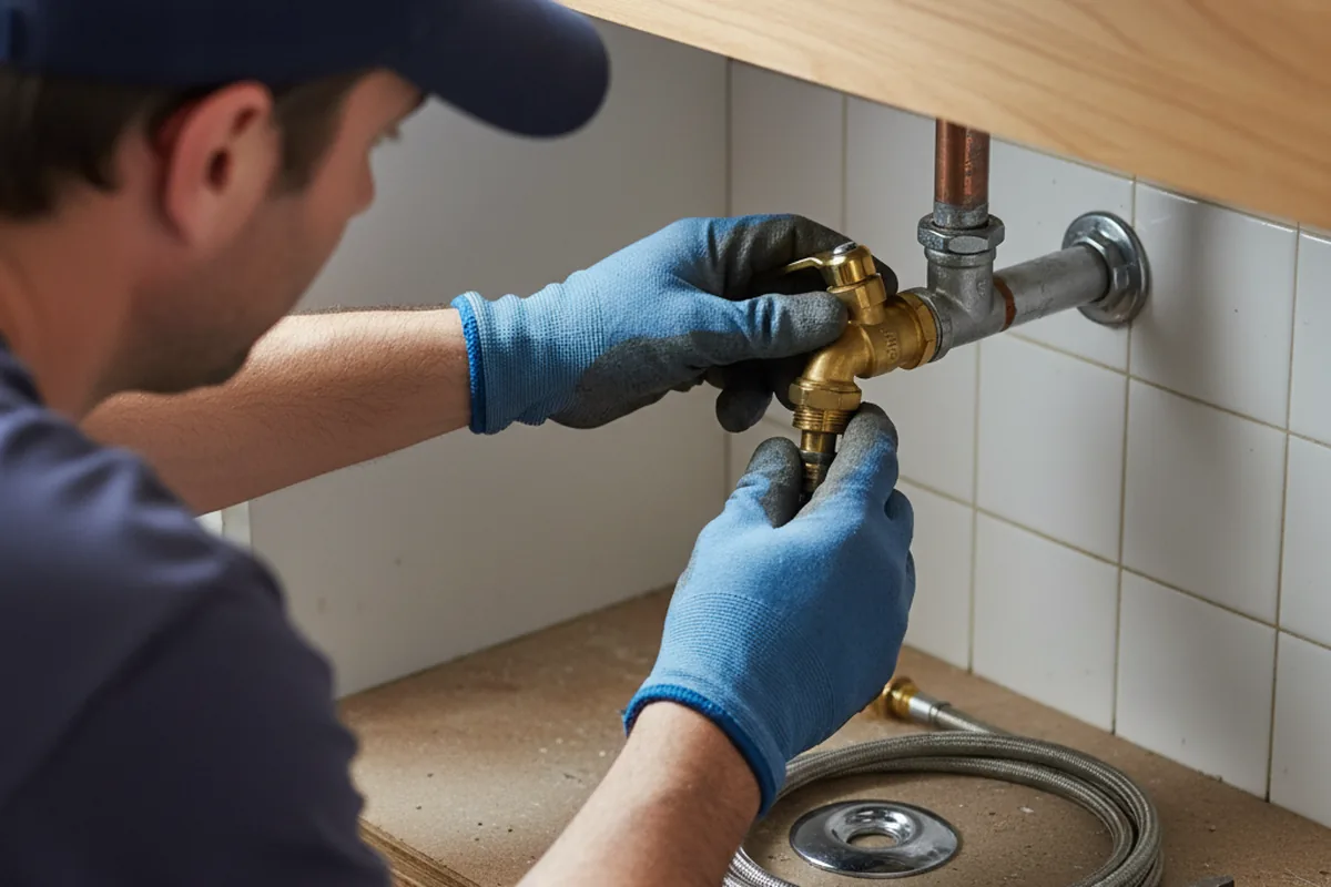 Shutoff valve and fitting work during Repiping in Olathe
